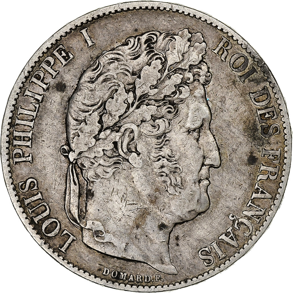 France, 5 Francs, Louis-Philippe, 1847, Paris, Silver, EF(40-45), Gadoury:678a