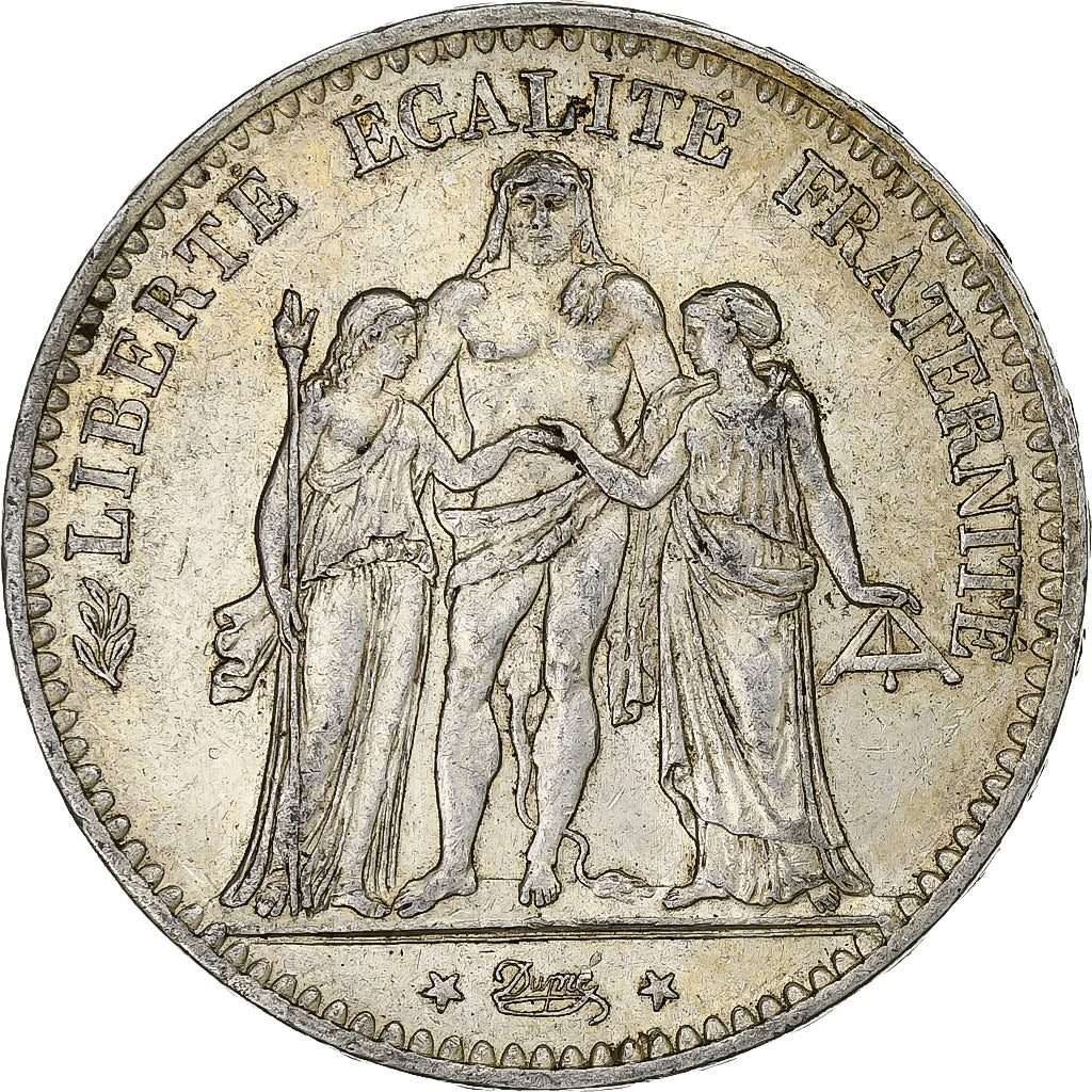 Moneta, Francia, Hercule, 5 Francs, 1875, Paris, BB, Argento, KM:820.1