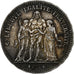 Monnaie, France, Hercule, 5 Francs, 1877, Paris, TB+, Argent, Gadoury:745a