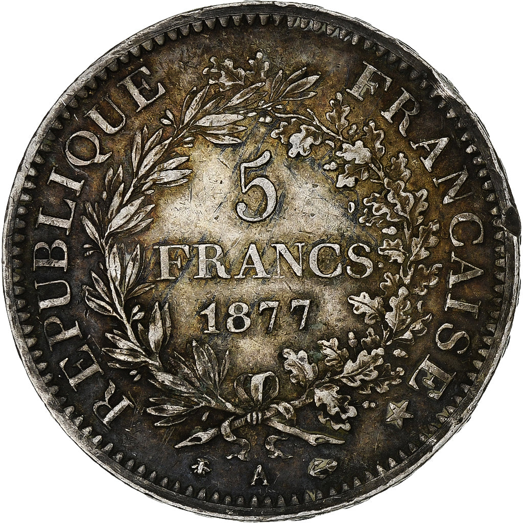 Monnaie, France, Hercule, 5 Francs, 1877, Paris, TB+, Argent, Gadoury:745a