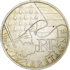 France, 10 Euro, 2010, Bretagne, EF(40-45), Silver, KM:1648