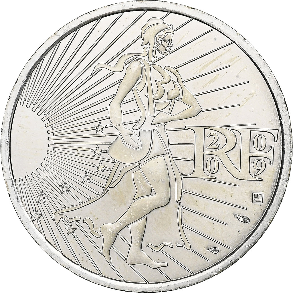 France, 10 Euro, 2009, Silver, MS(63), Gadoury:EU337, KM:1580