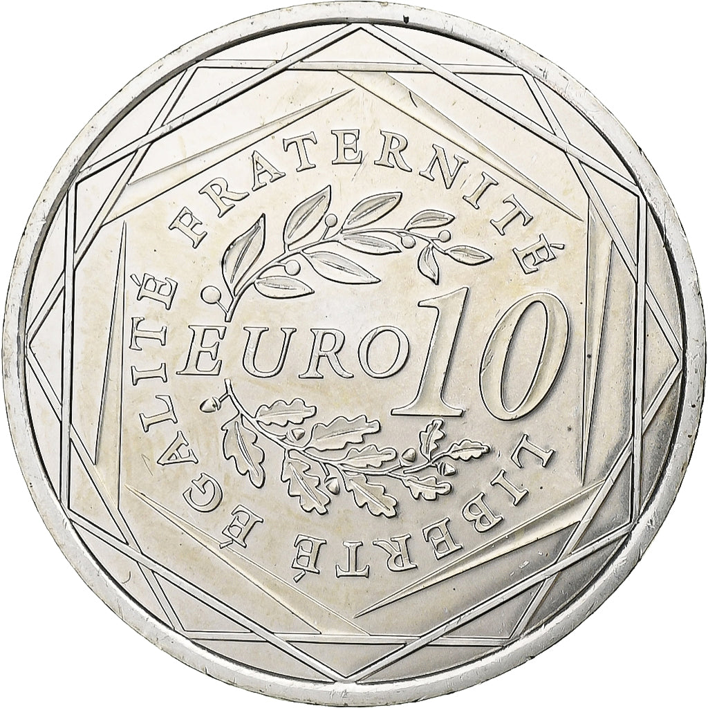 France, 10 Euro, 2009, Silver, MS(63), Gadoury:EU337, KM:1580