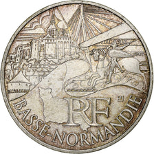 France, 10 Euro, Basse-Normandie, 2011, Paris, Silver, AU(55-58), KM:1729