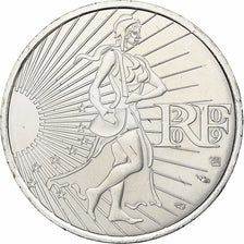 France, 10 Euro, 2009, Silver, MS(64), Gadoury:EU337, KM:1580