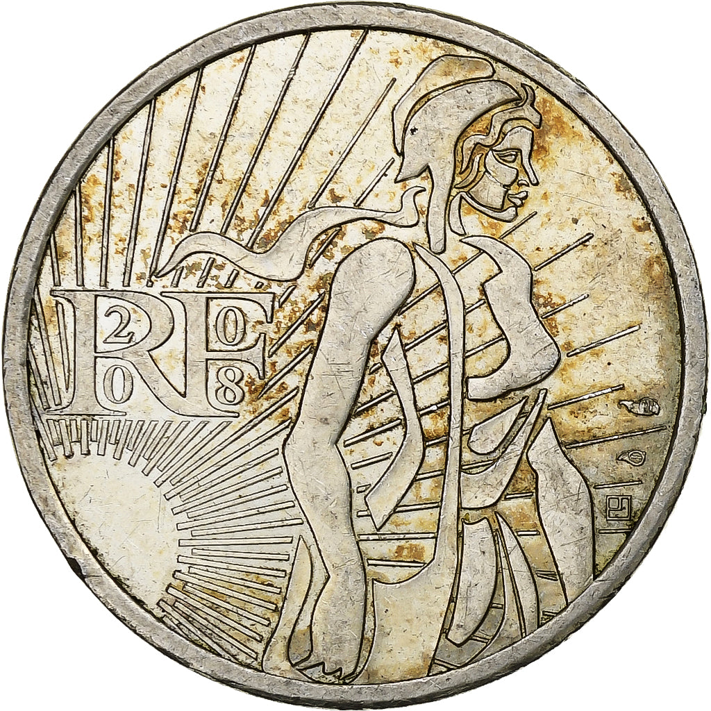 France, 5 Euro, 2008, EF(40-45), Silver, Gadoury:EU287, KM:1534