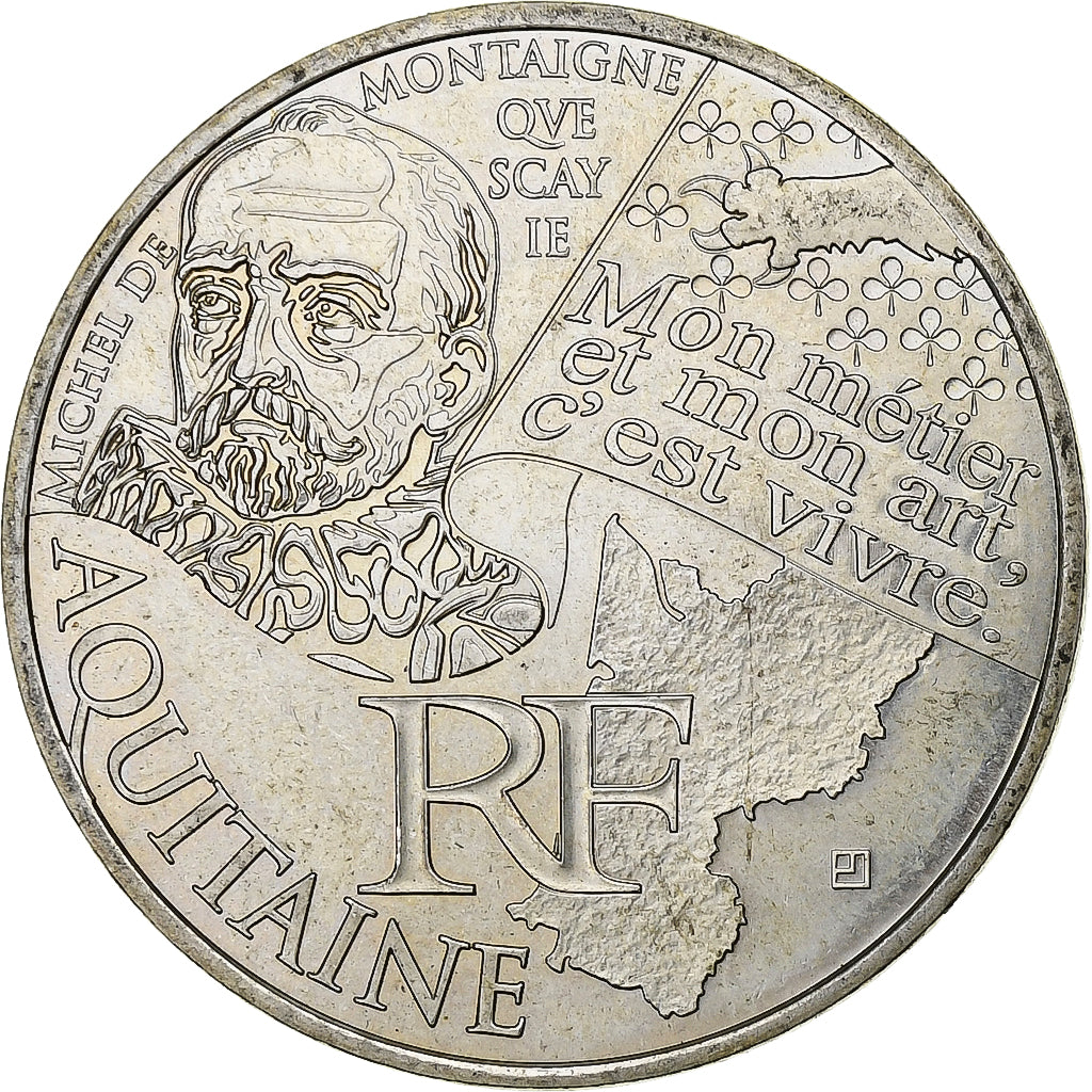 Francja, 10 Euro, 2012, Paris, Srebro, MS(60-62), Gadoury:EU514, KM:1863
