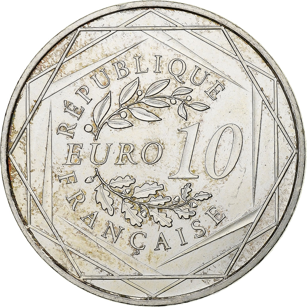 France, 10 Euro, 2012, Paris, Silver, MS(60-62), Gadoury:EU 516, KM:2073