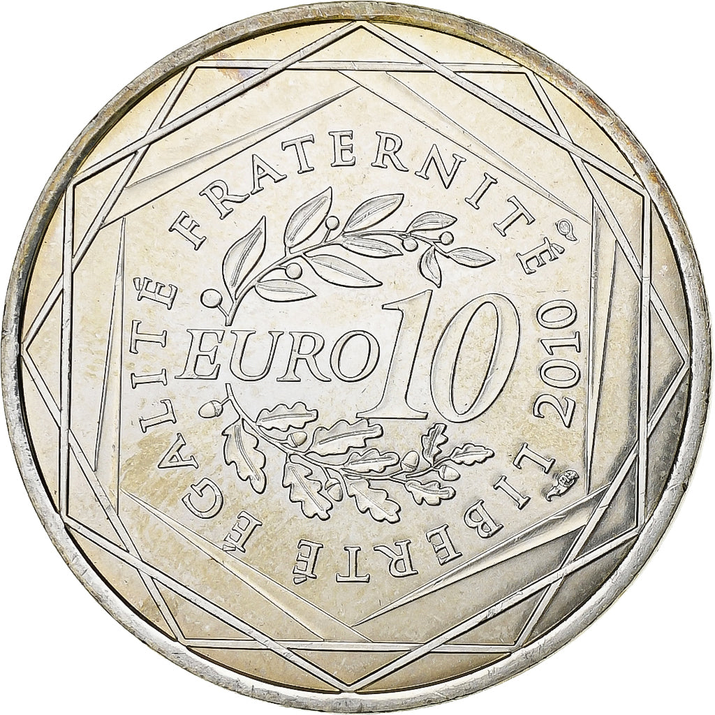 France, 10 Euro, Bretagne, 2010, Silver, MS(65-70), Gadoury:EU337, KM:1580