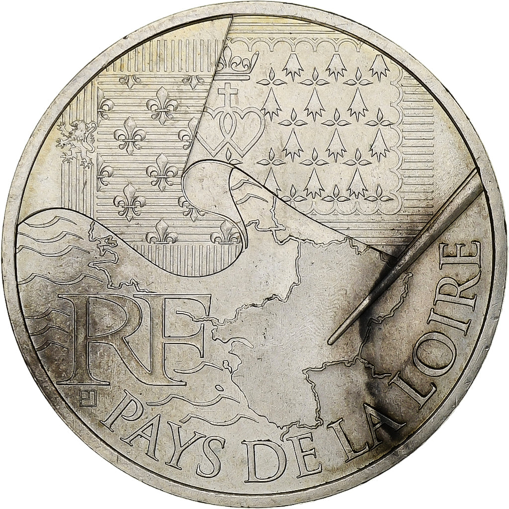 France, 10 Euro, 2010, Paris, Silver, EF(40-45), KM:1665
