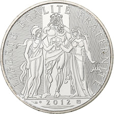France, 10 Euro, 2012, Paris, Silver, MS(60-62), Gadoury:EU 516, KM:2073