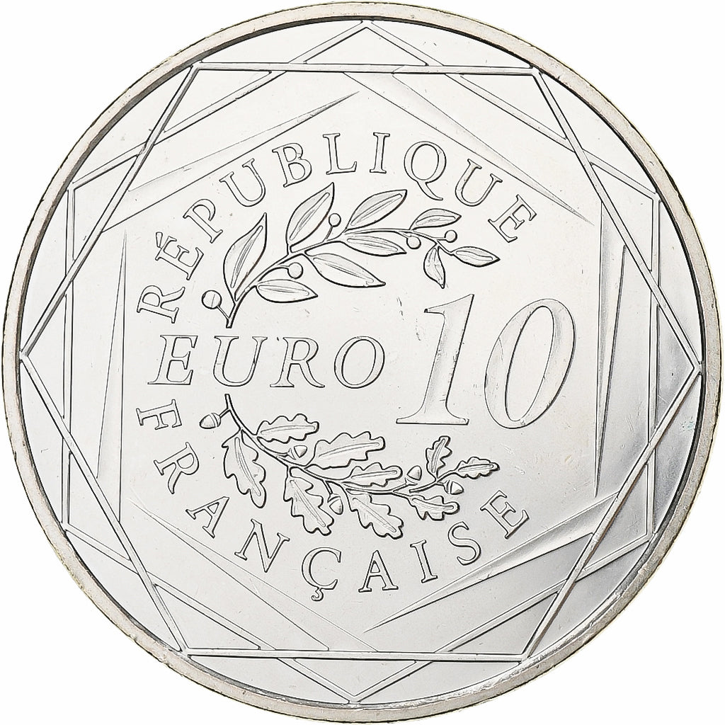 Francja, 10 Euro, 2012, Paris, Srebro, MS(60-62), Gadoury:EU 516, KM:2073