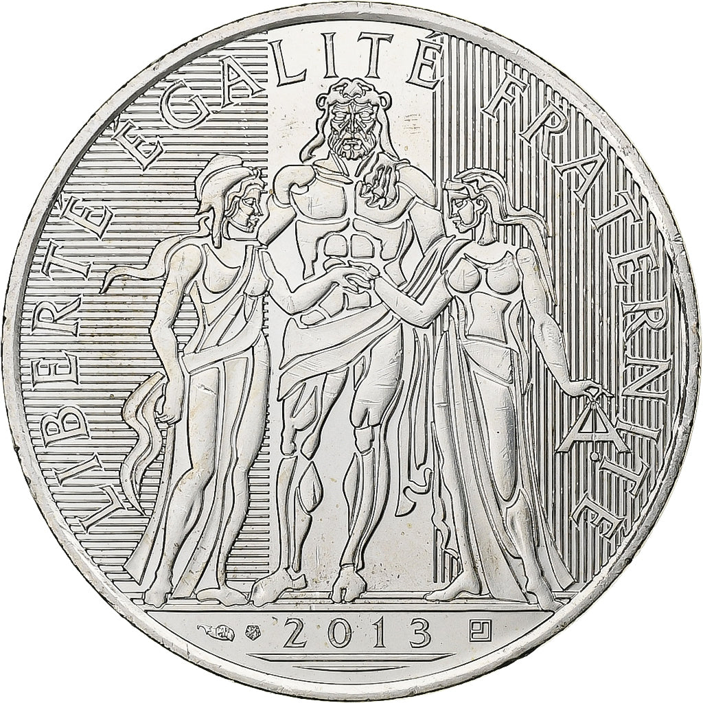 Francja, 10 Euro, 2013, Paris, Srebro, MS(63), Gadoury:EU590, KM:2073
