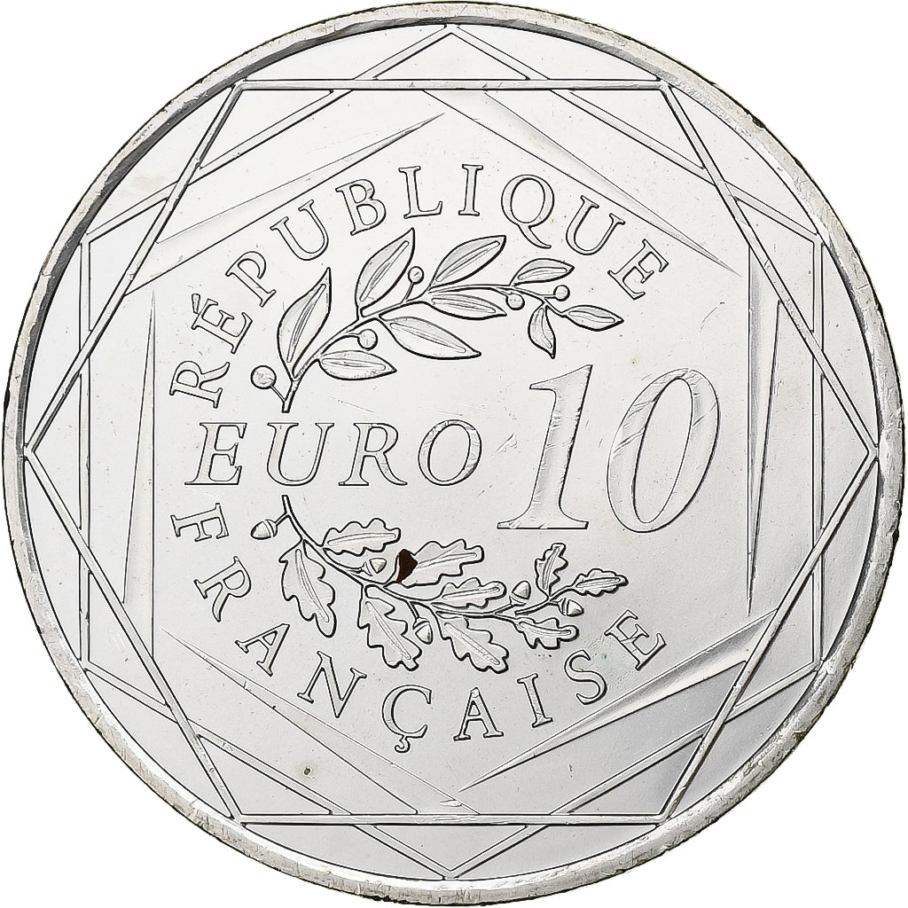 Francja, 10 Euro, 2013, Paris, Srebro, MS(63), Gadoury:EU590, KM:2073