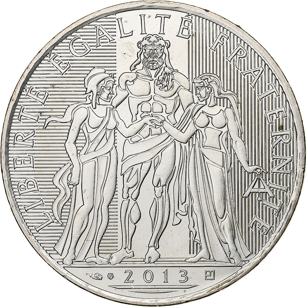 Francja, 10 Euro, 2013, Paris, Srebro, AU(55-58), Gadoury:EU590, KM:2073