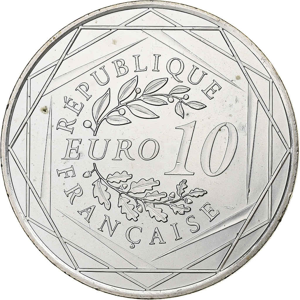 Francja, 10 Euro, 2013, Paris, Srebro, AU(55-58), Gadoury:EU590, KM:2073