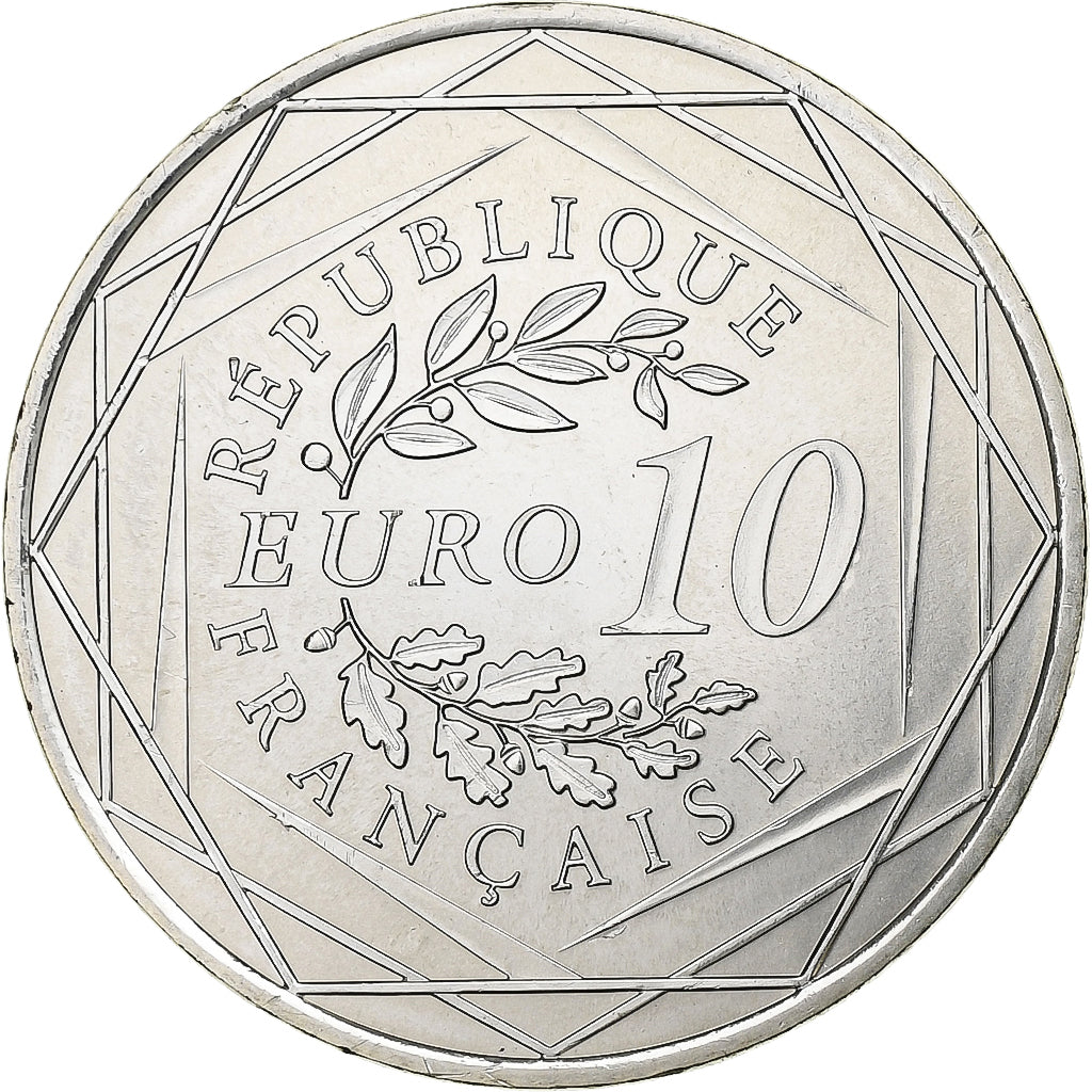 Francja, 10 Euro, 2013, Paris, Srebro, MS(63), Gadoury:EU590, KM:2073