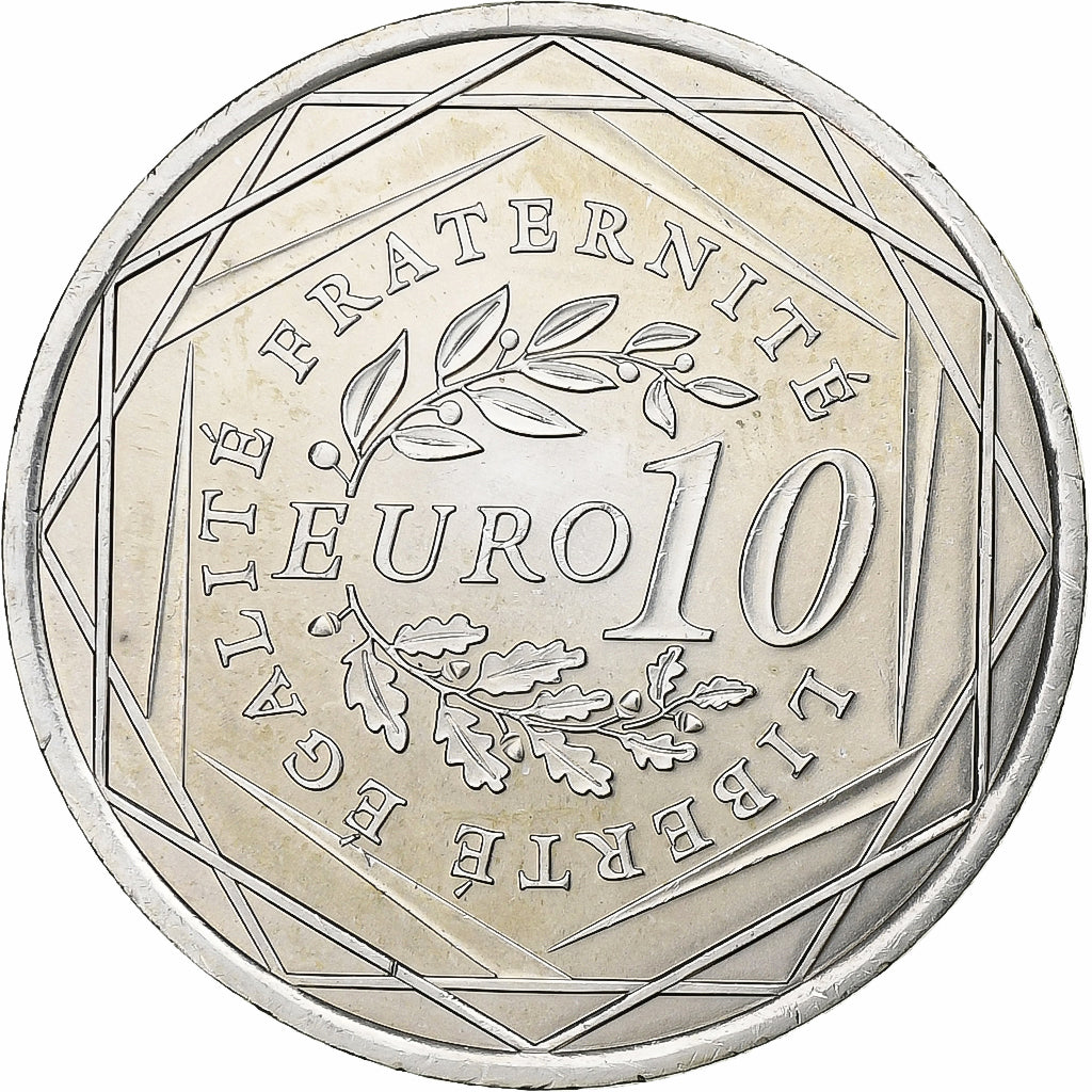 França, 10 Euro, 2009, Prata, AU(55-58), Gadoury:EU337, KM:1580