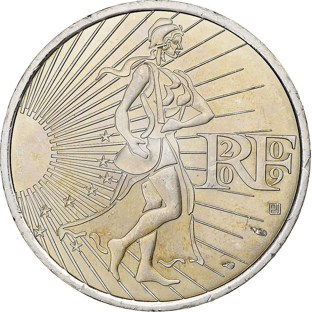 France, 10 Euro, 2009, Silver, MS(60-62), Gadoury:EU337, KM:1580
