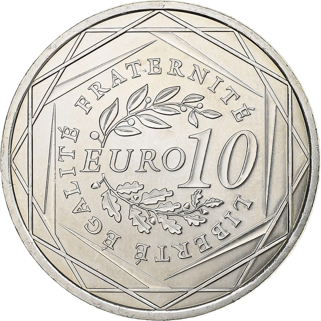 France, 10 Euro, 2009, Silver, MS(60-62), Gadoury:EU337, KM:1580
