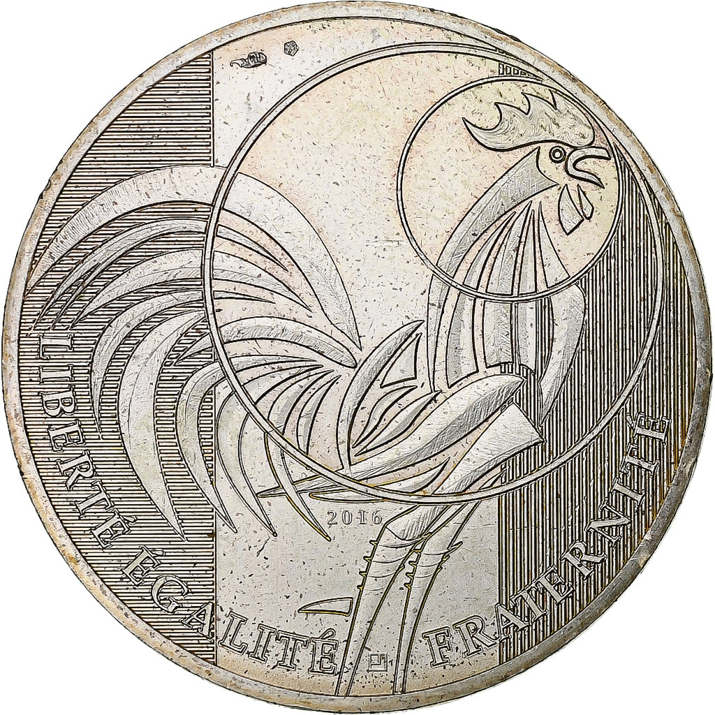 France, 10 Euro, 2016, Argent, TTB+, Gadoury:EU797