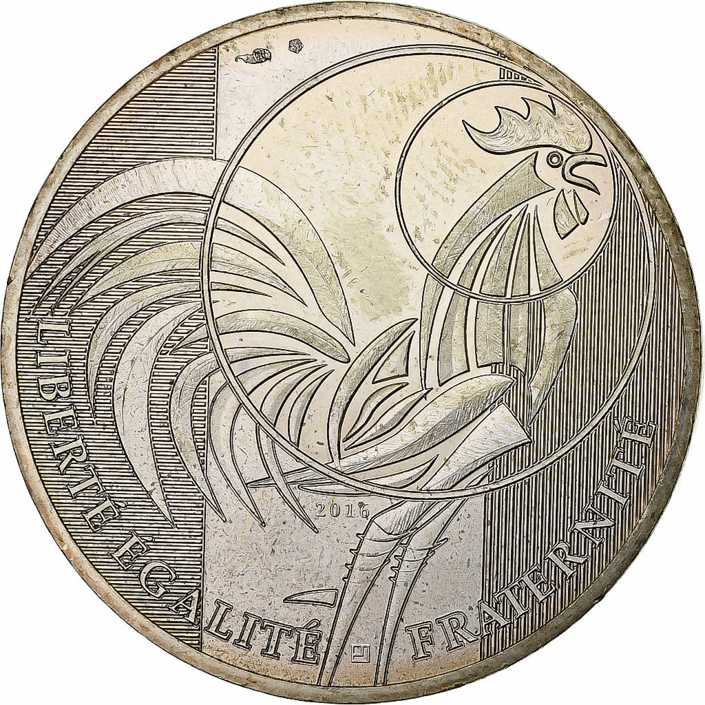 France, 10 Euro, 2016, Argent, TTB+, Gadoury:EU797