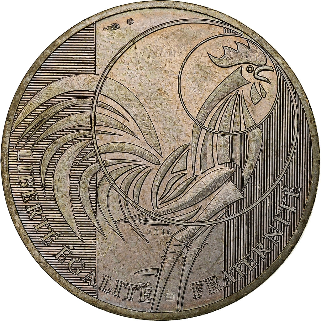 France, 10 Euro, 2016, Silver, AU(55-58), Gadoury:EU797