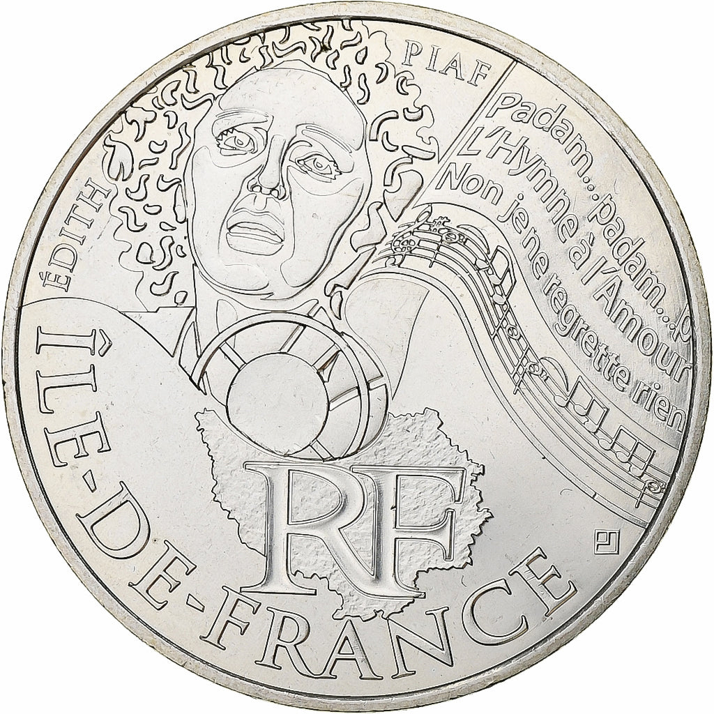 France, 10 Euro, 2012, Paris, Ile De France, SPL, Argent, KM:1875