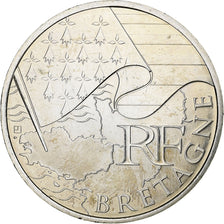 Francia, 10 Euro, Bretagne, 2010, Paris, Argento, BB+