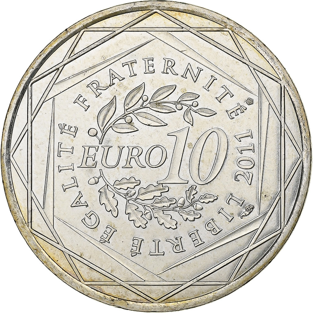 France, 10 Euro, Bretagne, 2011, Paris, Argent, SUP, KM:1730