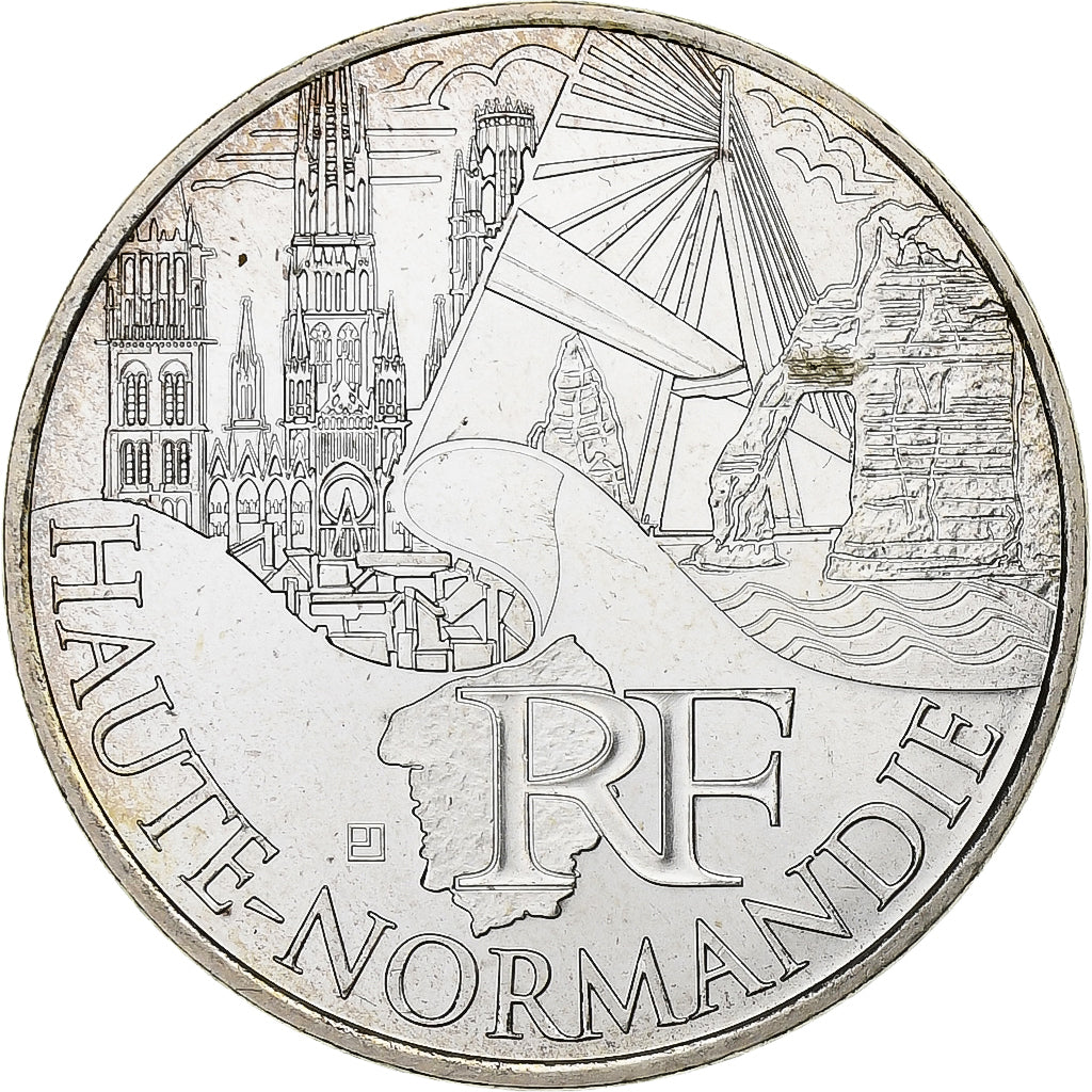 França, 10 Euro, 2011, Paris, Prata, MS(63), KM:1738