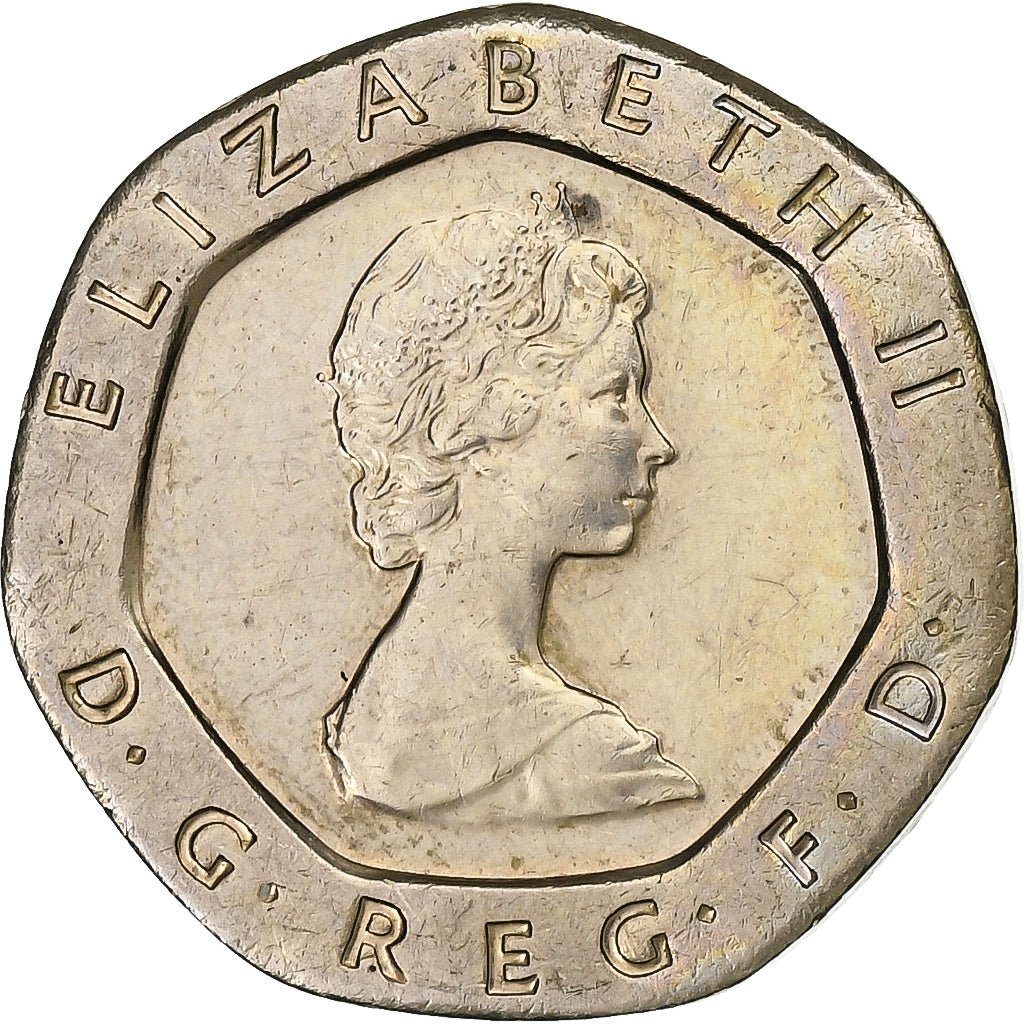 Great Britain, Elizabeth II, 20 Pence, 1982, Copper-nickel, EF(40-45), KM:931