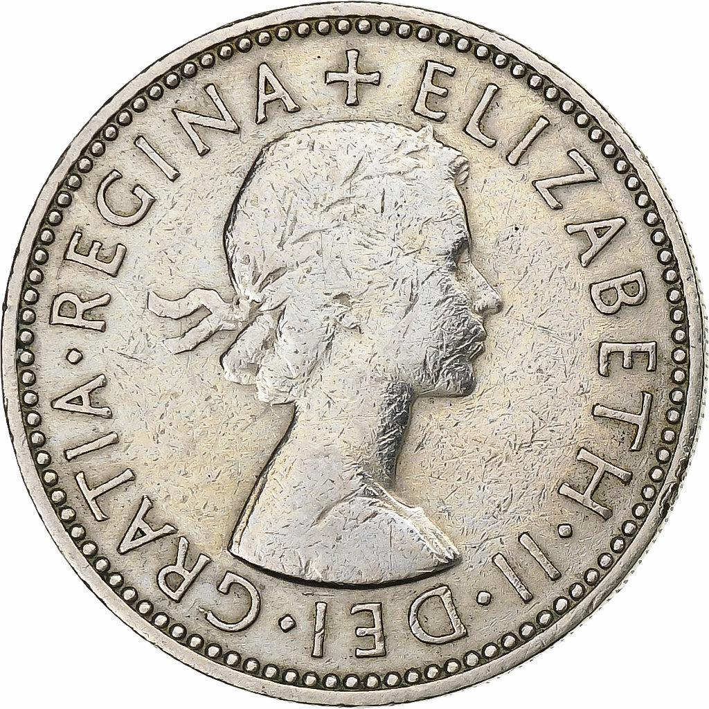 Moeda, Grã-Bretanha, Elizabeth II, Shilling, 1958, VF(30-35), Cobre-níquel