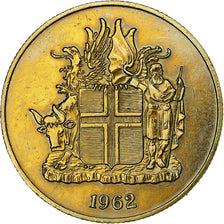 Iceland, 2 Kronur, 1962, Nickel-brass, VF(30-35), KM:13a.1