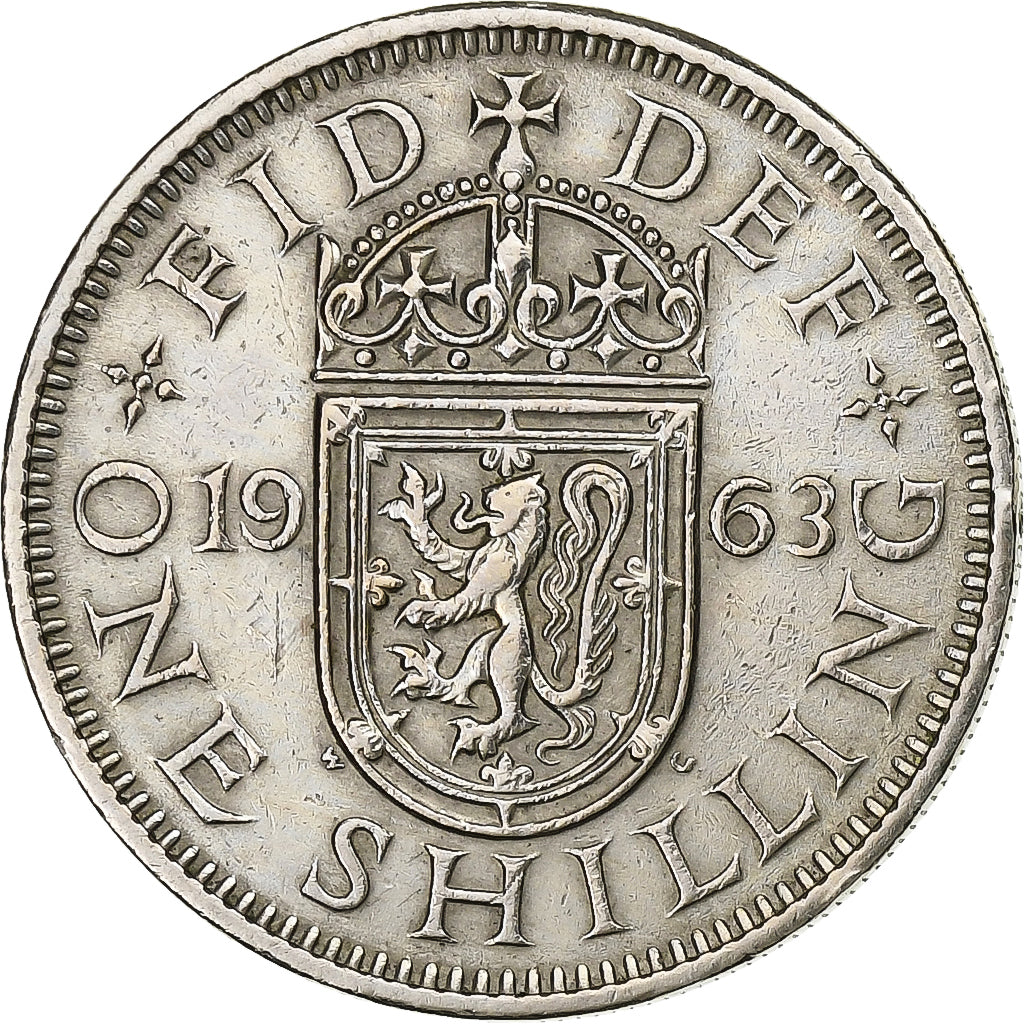 Grã-Bretanha, Elizabeth II, Shilling, 1963, Cobre-níquel, VF(30-35), KM:904