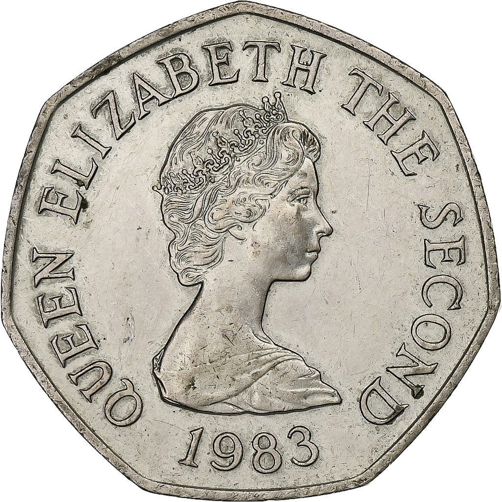 Jersey, Elizabeth II, 50 Pence, 1983, Cupro-nickel, TTB+, KM:58.1