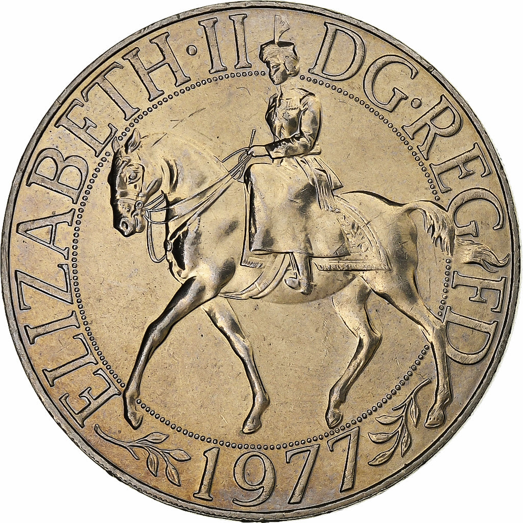 Groot Bretagne, Elizabeth II, 25 New Pence, 1977, Cupro-nikkel, UNC-, KM:920
