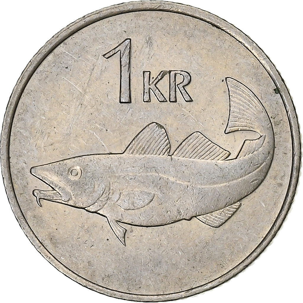 Moneda, Islandia, Krona, 1981, MBC+, Cobre - níquel, KM:27