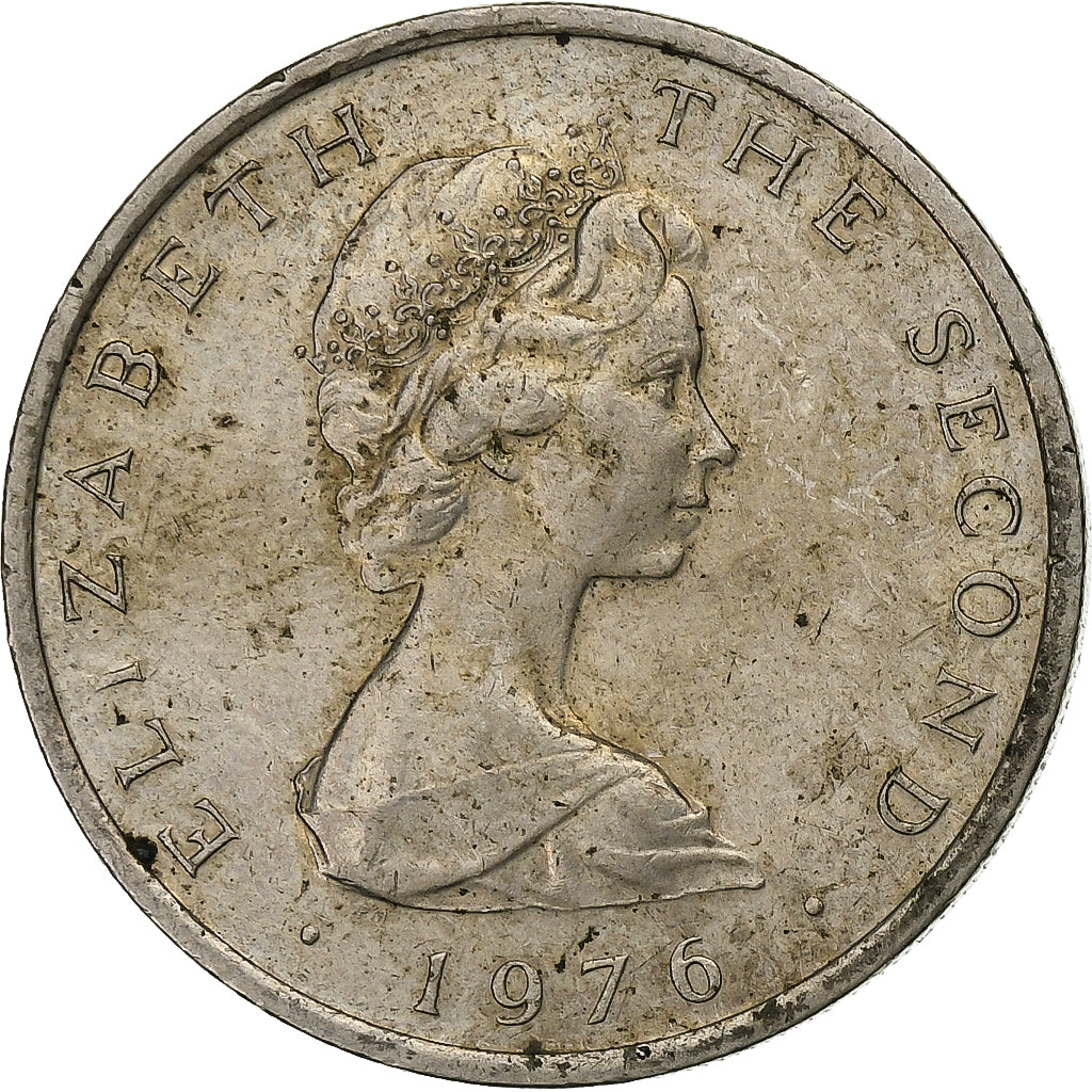 Isle of Man, Elizabeth II, 10 Pence, 1976, Pobjoy Mint, Kupfer-Nickel, S+