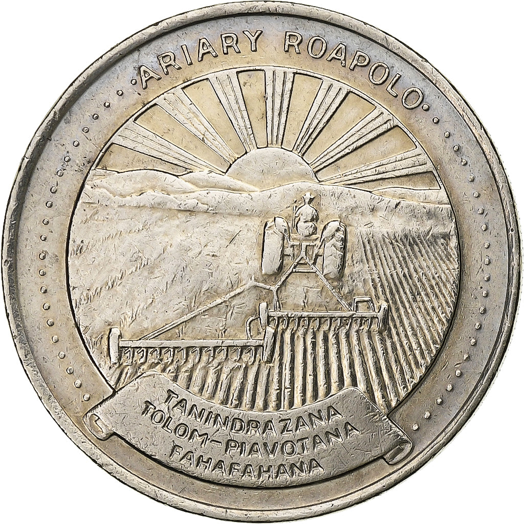 Madagascar, 20 Ariary, 1978, British Royal Mint, Nikiel, EF(40-45), KM:14