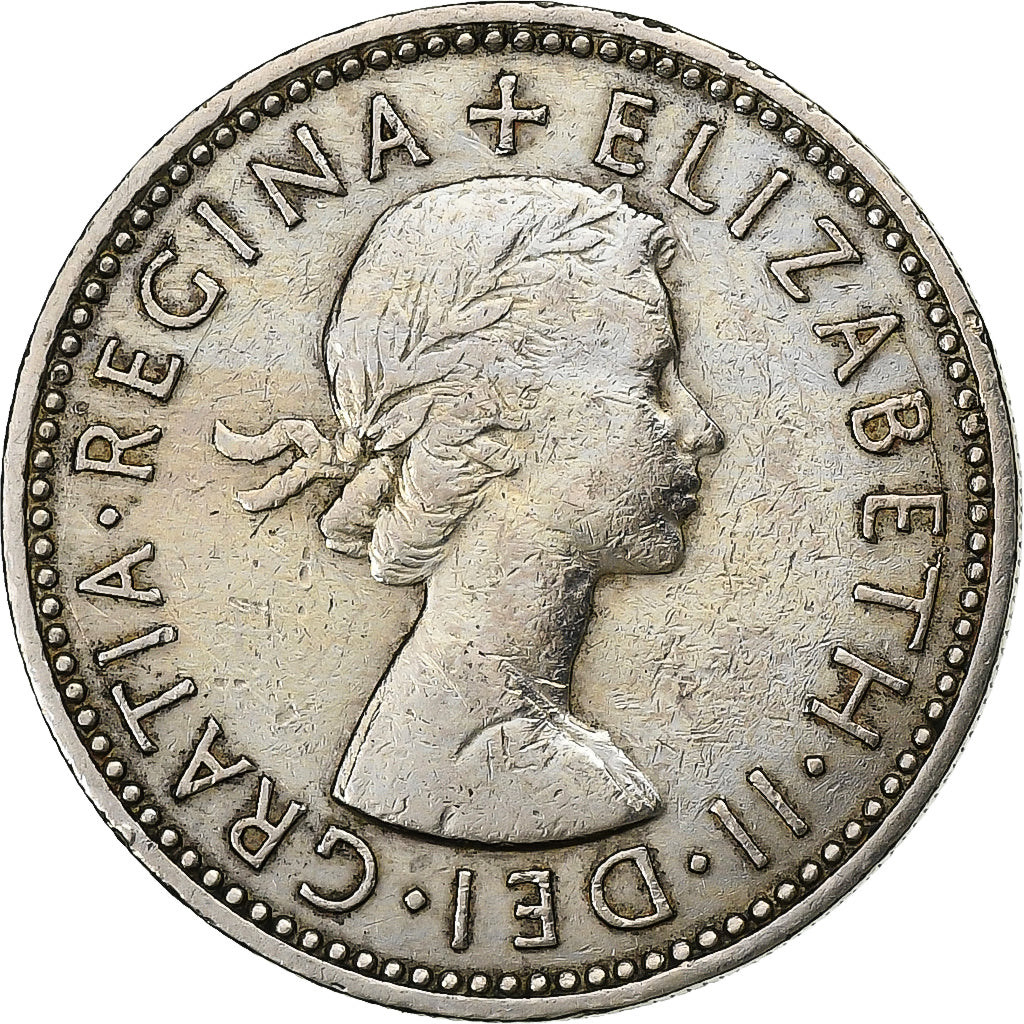 Gran Bretaña, Elizabeth II, Shilling, 1961, Cobre - níquel, MBC, KM:904