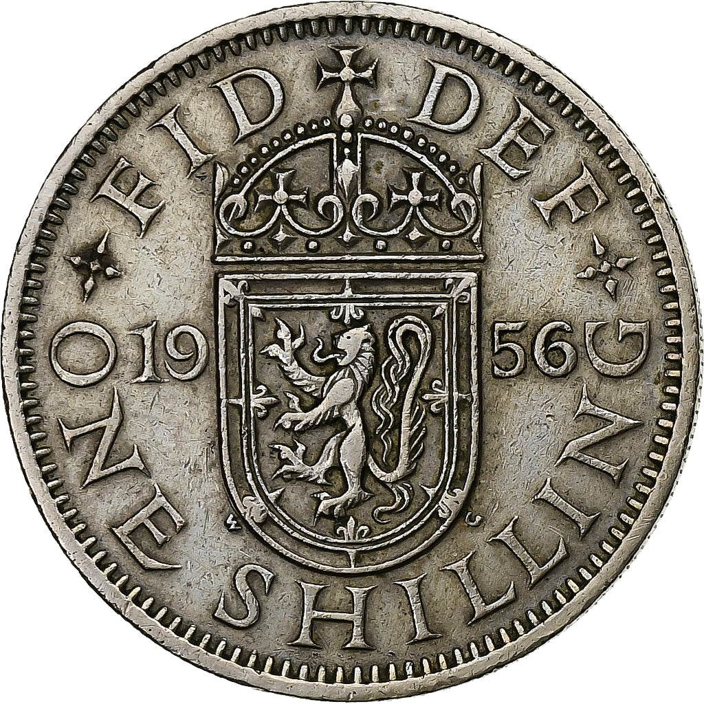 Great Britain, Shilling, 1956, Cupronickel, EF(40-45), KM:904