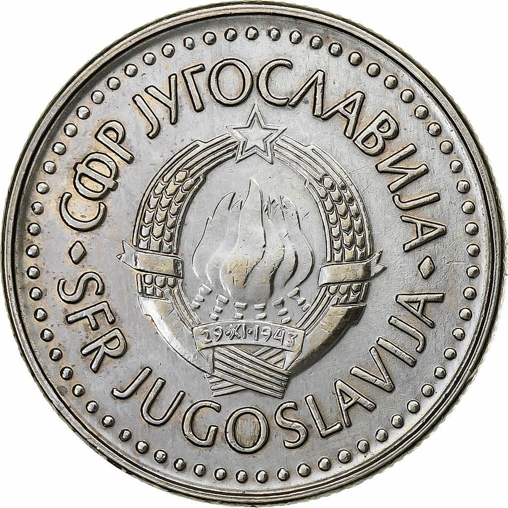Moneda, Yugoslavia, 50 Dinara, 1988, MBC, Cobre - níquel - cinc, KM:113