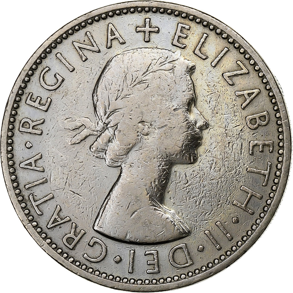 Gran Bretaña, 2 Shillings, 1957, Cobre - níquel, BC+