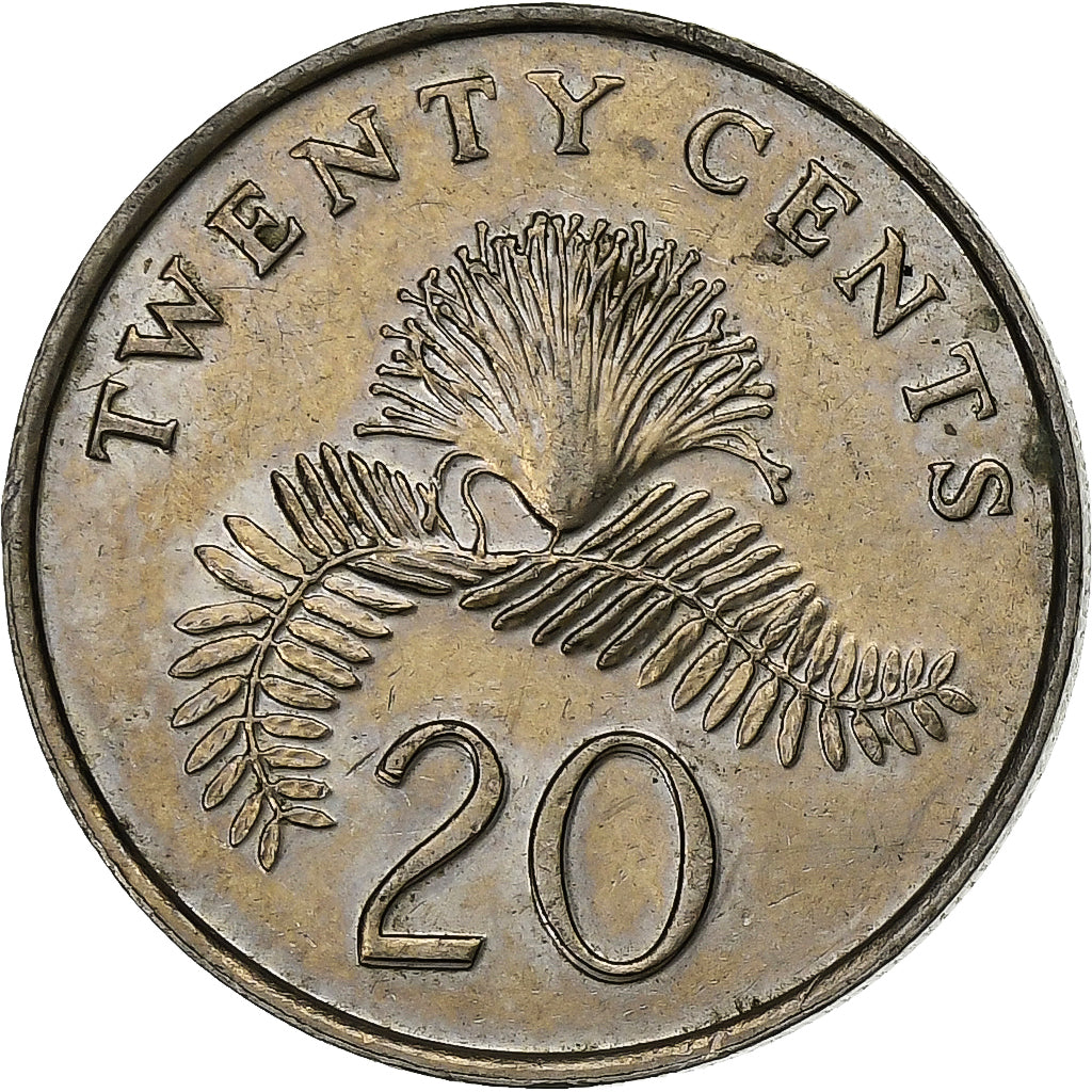 Singapour, 20 Cents, 1990, British Royal Mint, Cupro-nickel, TTB+, KM:52