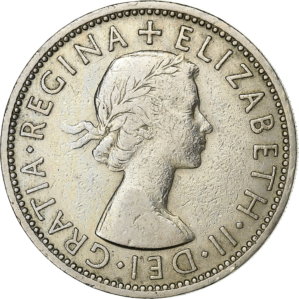 Groot Bretagne, Elizabeth II, Florin, Two Shillings, 1954, Cupro-nikkel, FR+