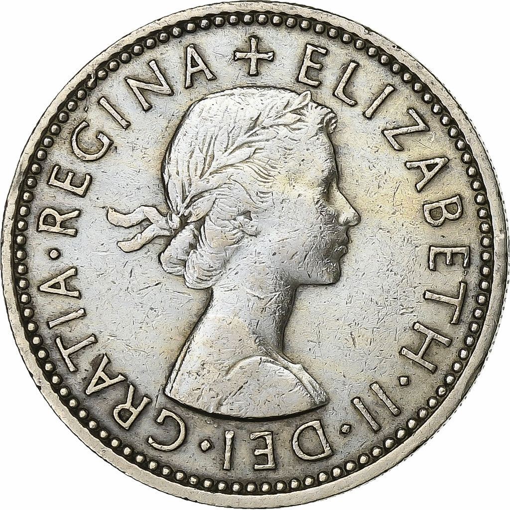 Groot Bretagne, Elizabeth II, Shilling, 1960, Cupro-nikkel, ZF, KM:904