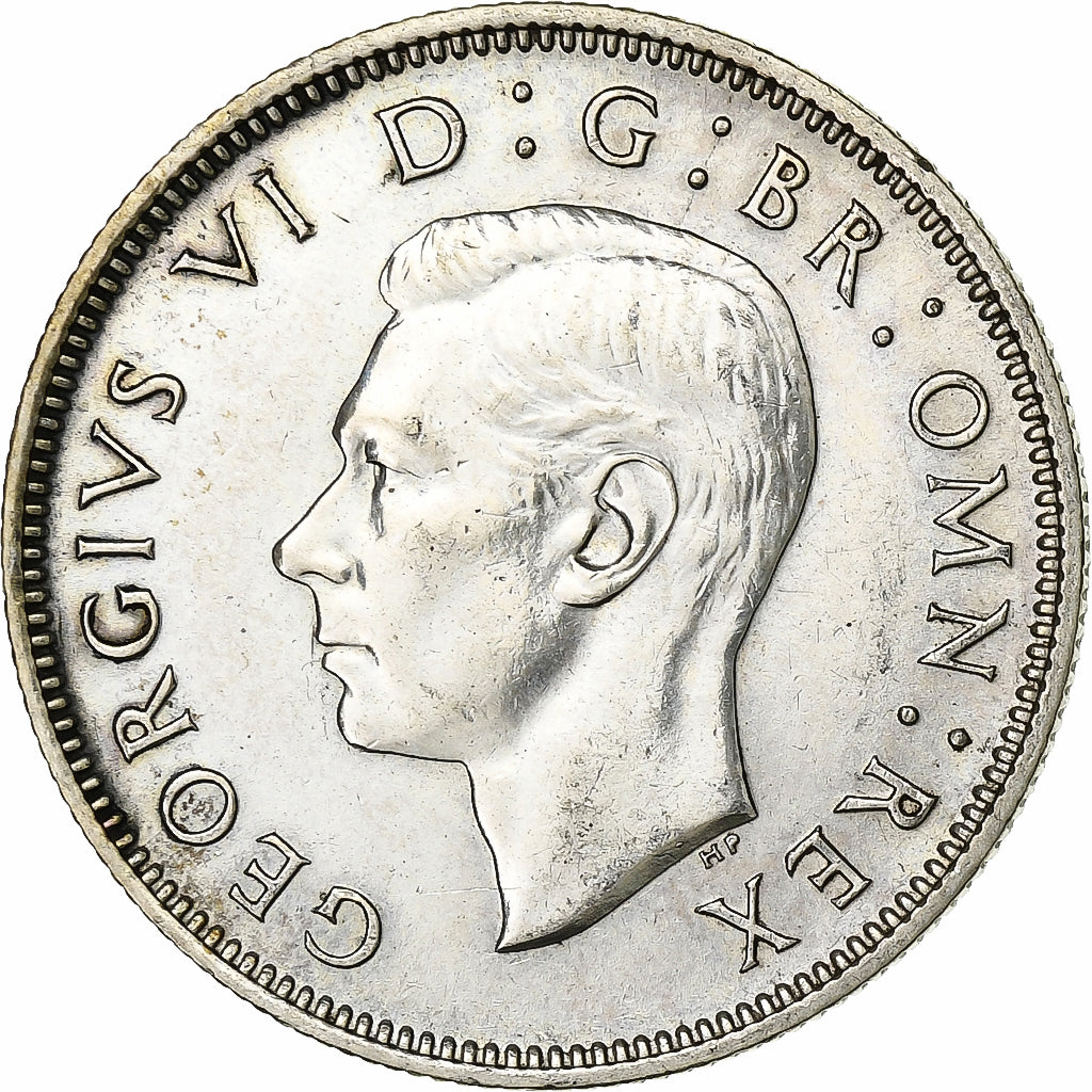 Großbritannien, George VI, Florin, Two Shillings, 1946, Silber, SS+, KM:855