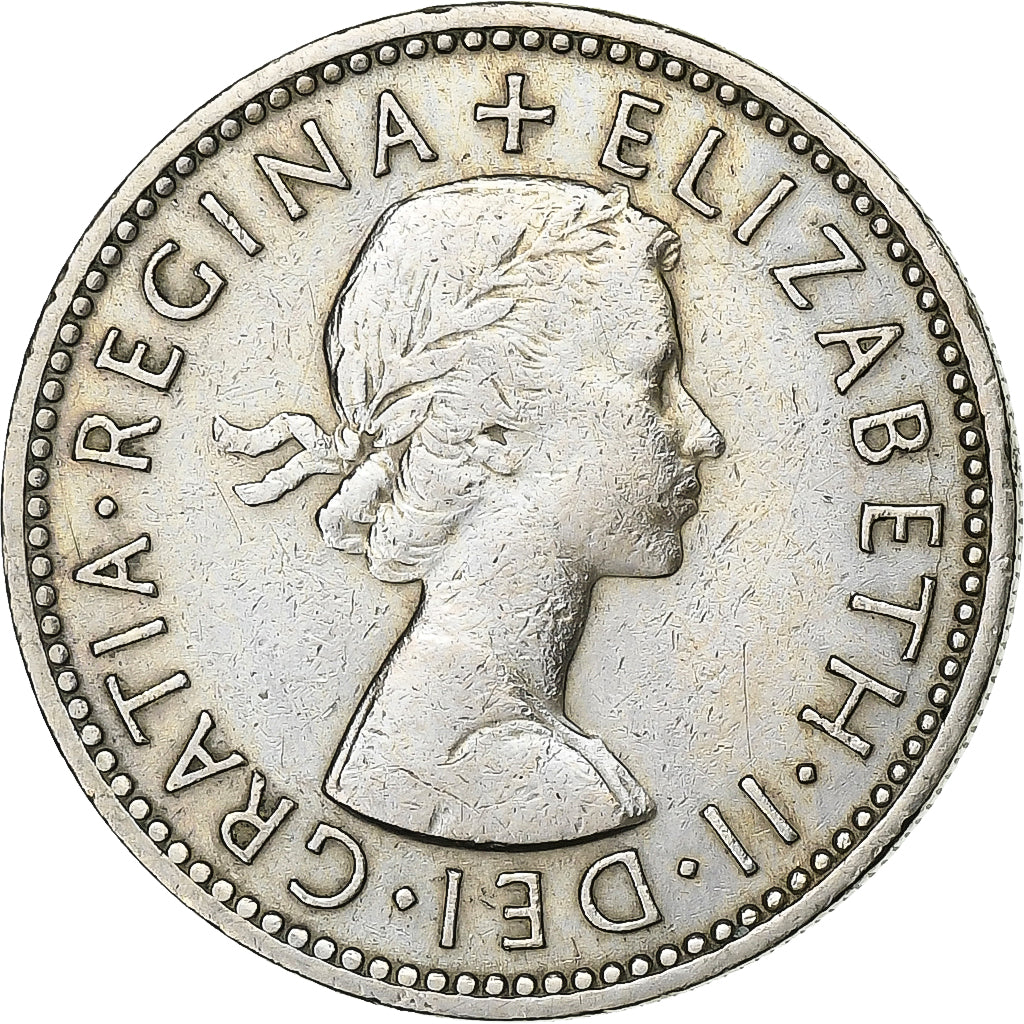Groot Bretagne, Elizabeth II, Shilling, 1955, Cupro-nikkel, ZF, KM:904