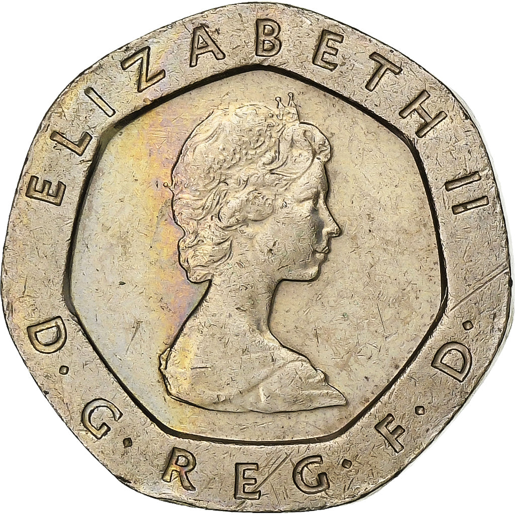 Great Britain, Elizabeth II, 20 Pence, 1982, Copper-nickel, VF(30-35), KM:931